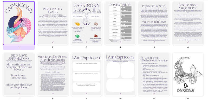 Capricorn Crystal Kit