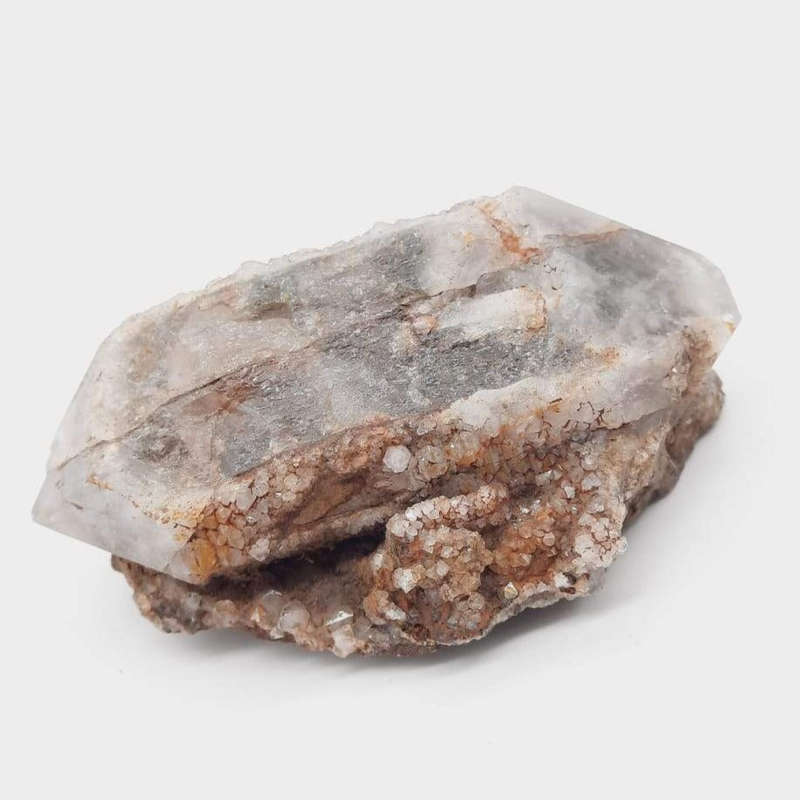 Chlorite with Red Hematite Double Terminated