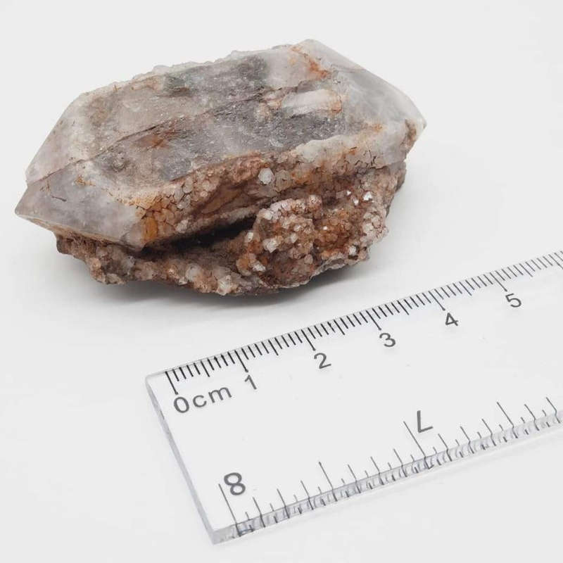 Chlorite with Red Hematite Double Terminated