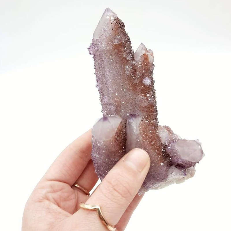 Spirit Quartz with Red Hematite