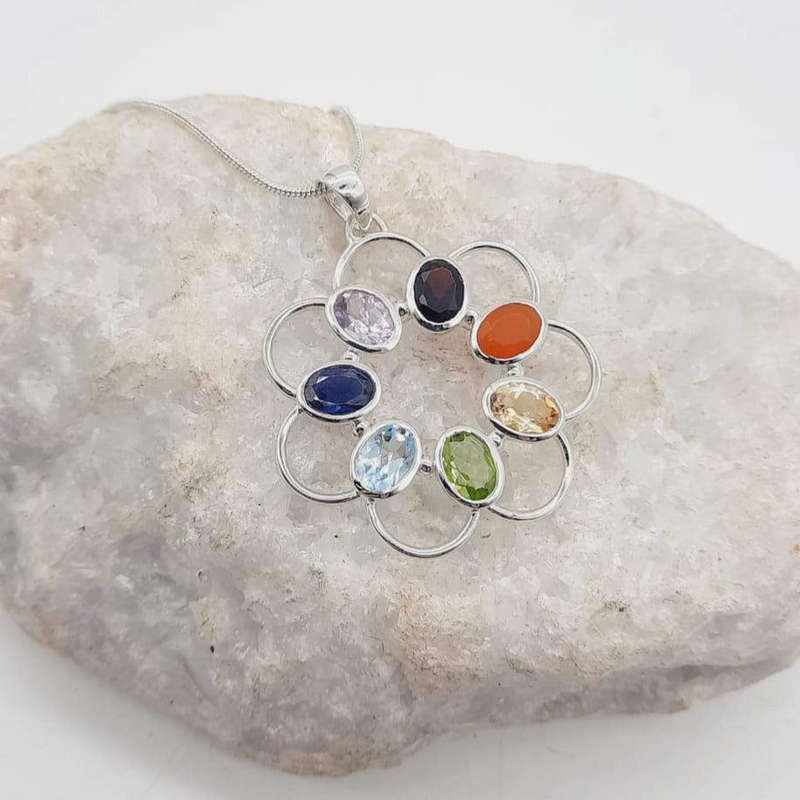 Sterling Silver Chakra Pendant