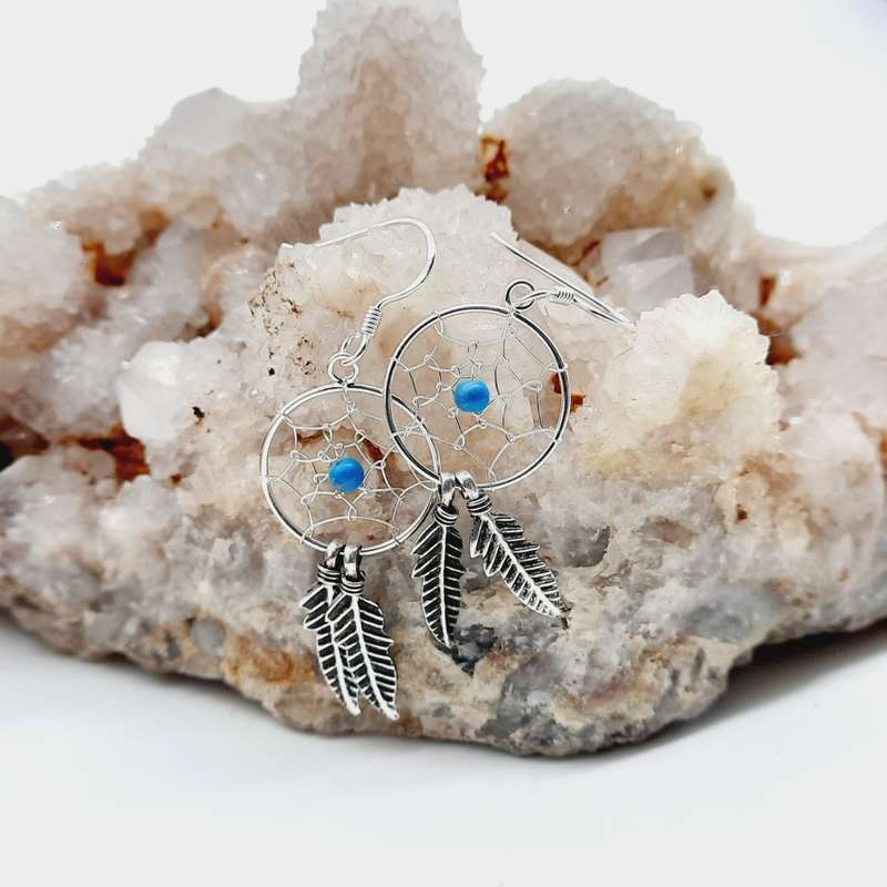 Sterling Silver Dreamcatchers Earrings