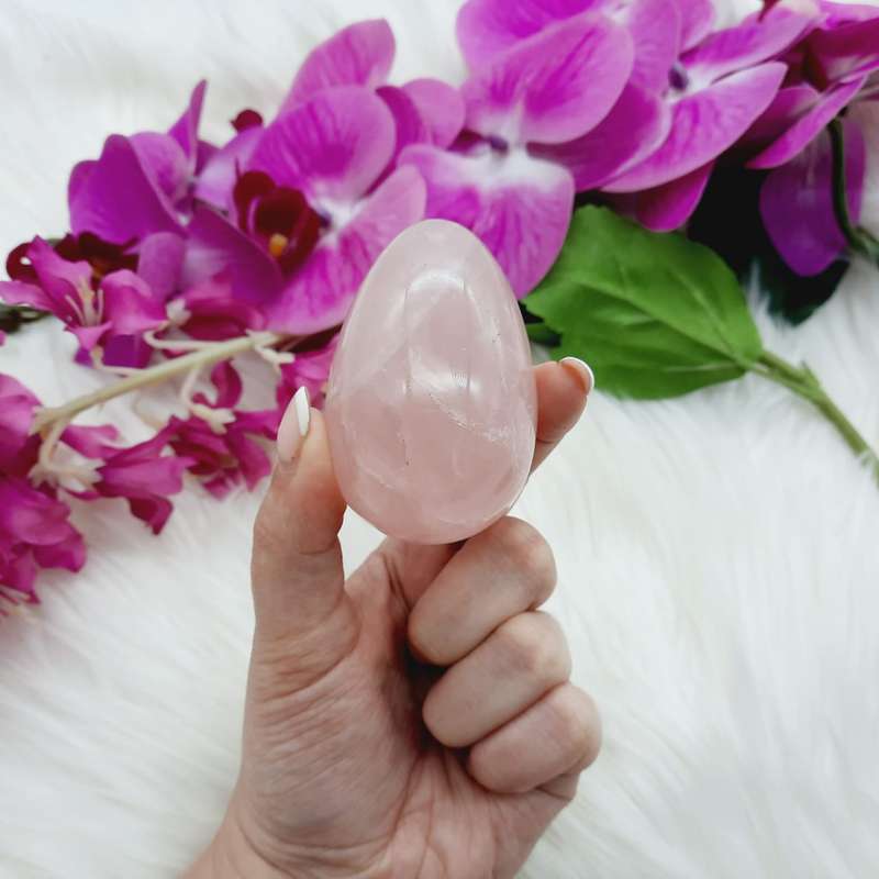 Rose Quartz Crystal Egg