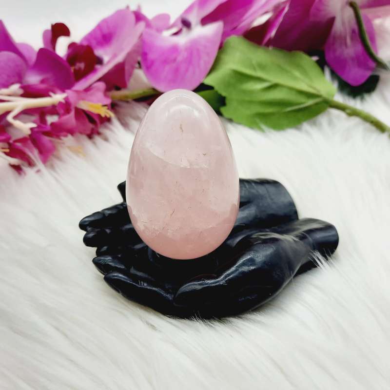 Rose Quartz Crystal Egg