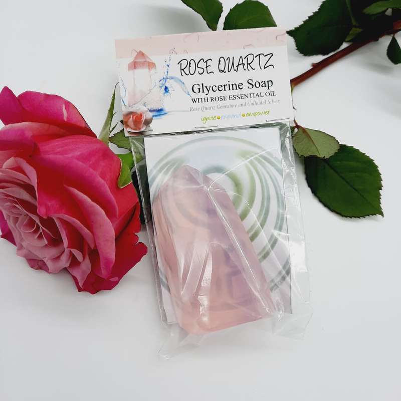 Rose Quartz Glycerine Crystal Soap