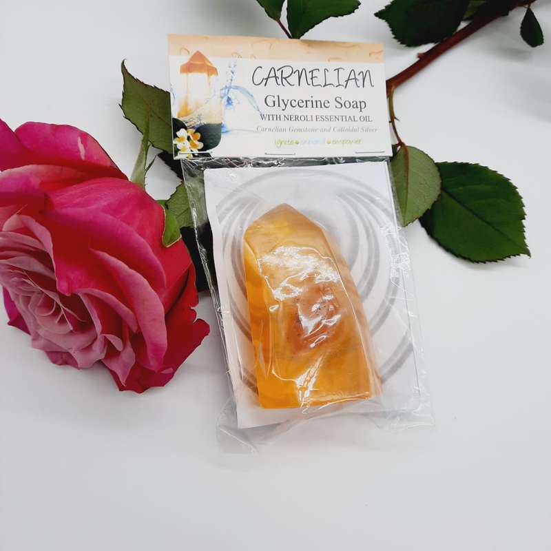 Carnelian Crystal Glycerine Soap but