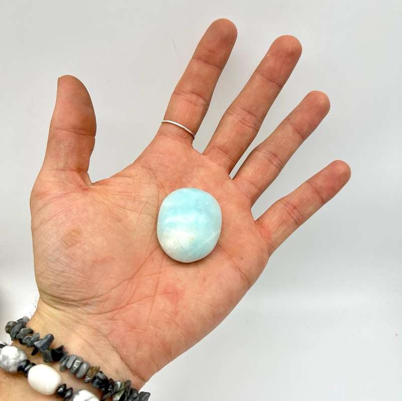 Tumbled Blue Aragonite Crystal Orbs