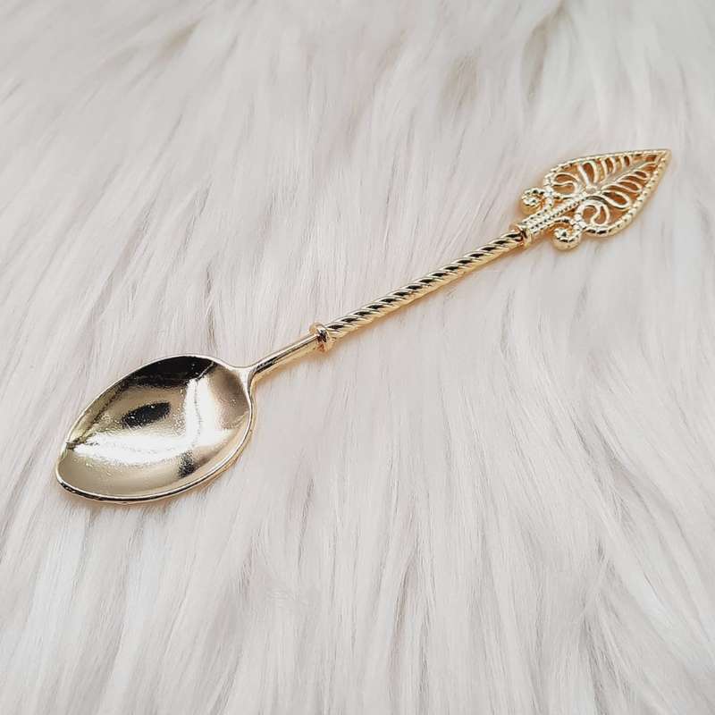Gold Filigree Milk Powder Petite Spoon