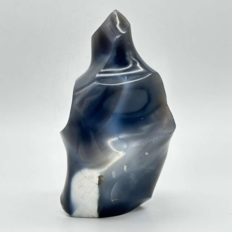 Large Agate Crystal Flame