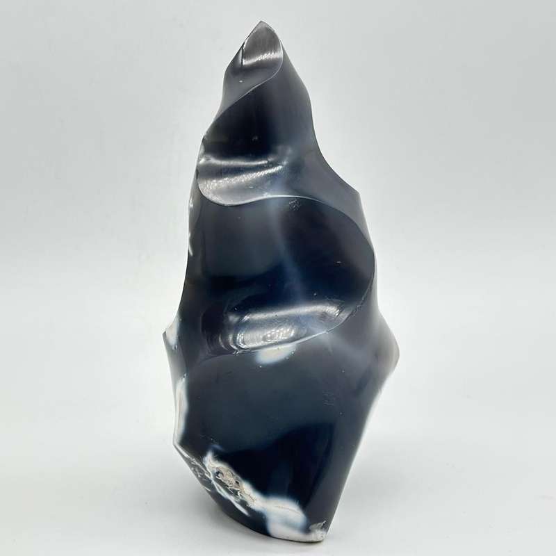 Large Agate Crystal Flame