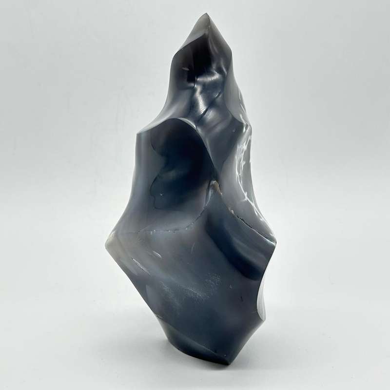 Large Agate Crystal Flame