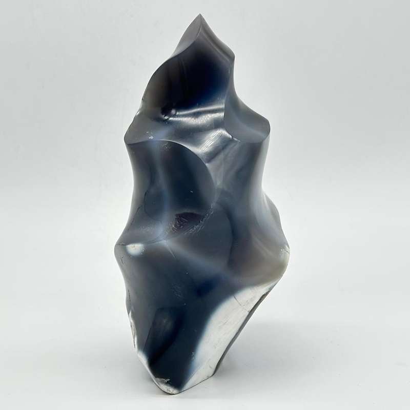 Large Agate Crystal Flame