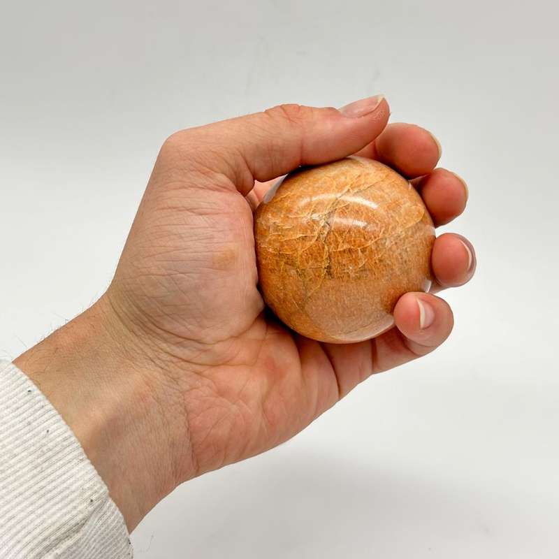 Peach Moonstone Crystal Sphere