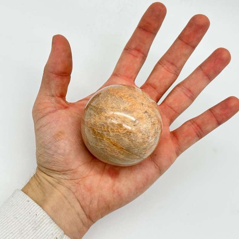 Peach Moonstone Crystal Sphere