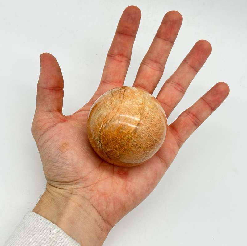 Peach Moonstone Crystal Sphere