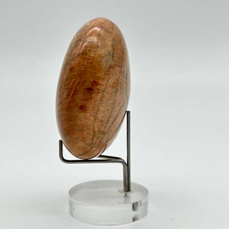 Peach Moonstone Palm Stone