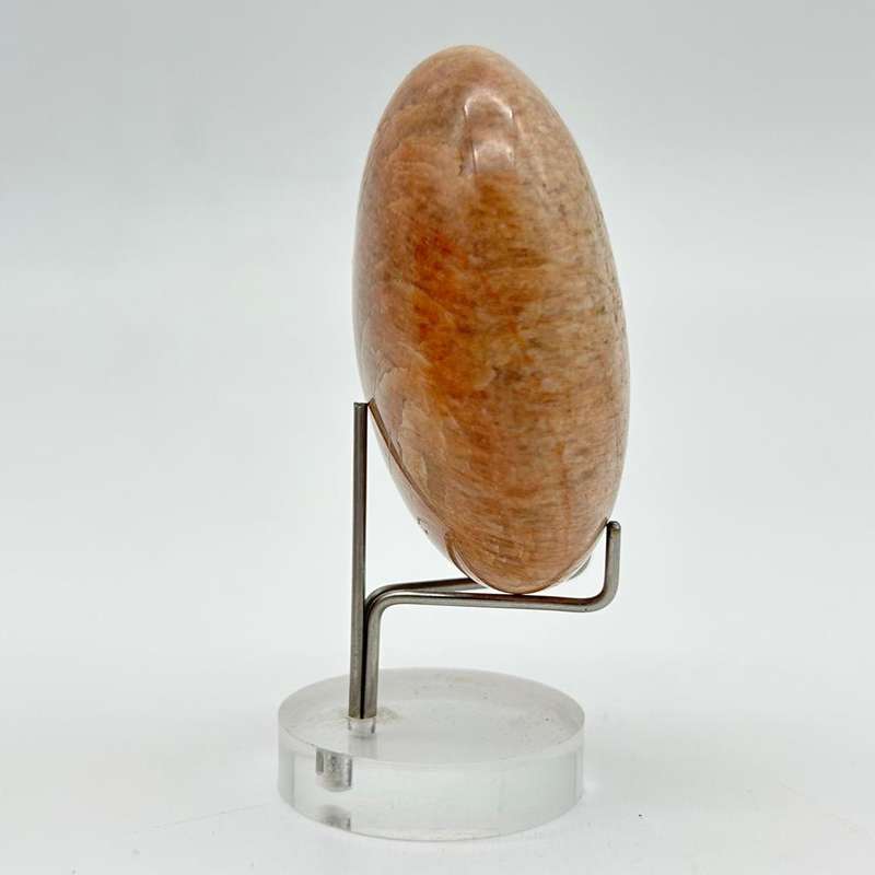 Peach Moonstone Palm Stone