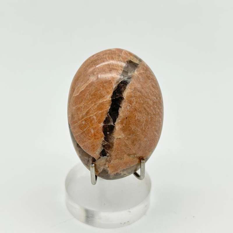 Peach Moonstone Palm Stone