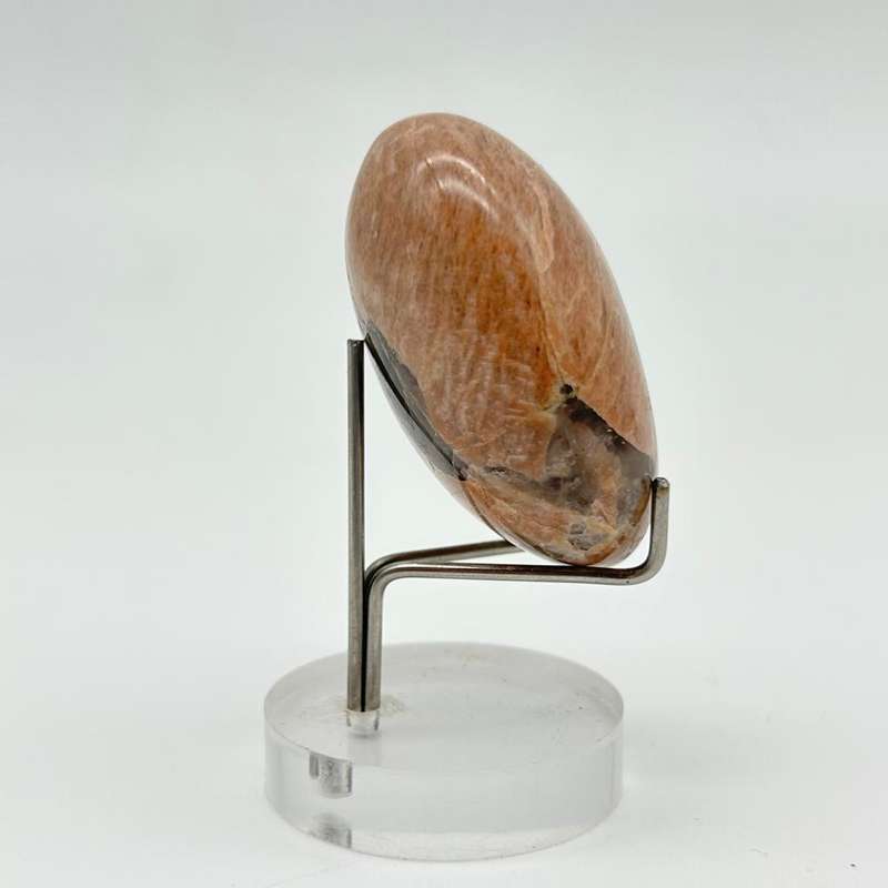 Peach Moonstone Palm Stone