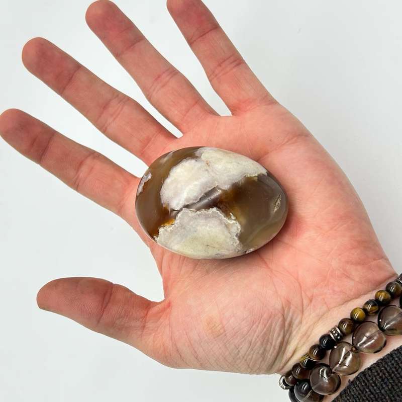 Flower Agate Oval