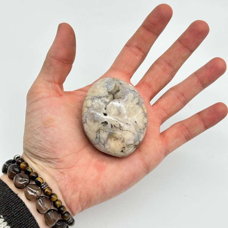 Flower Agate Oval