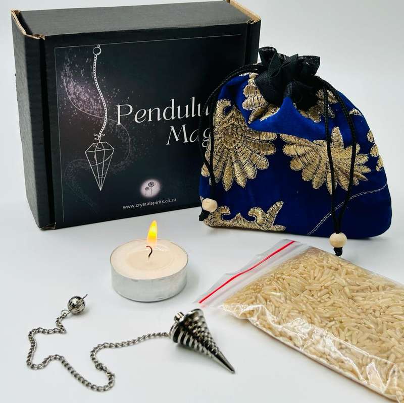 Gun Metal Grooved Pyramid Pendulum Kit
