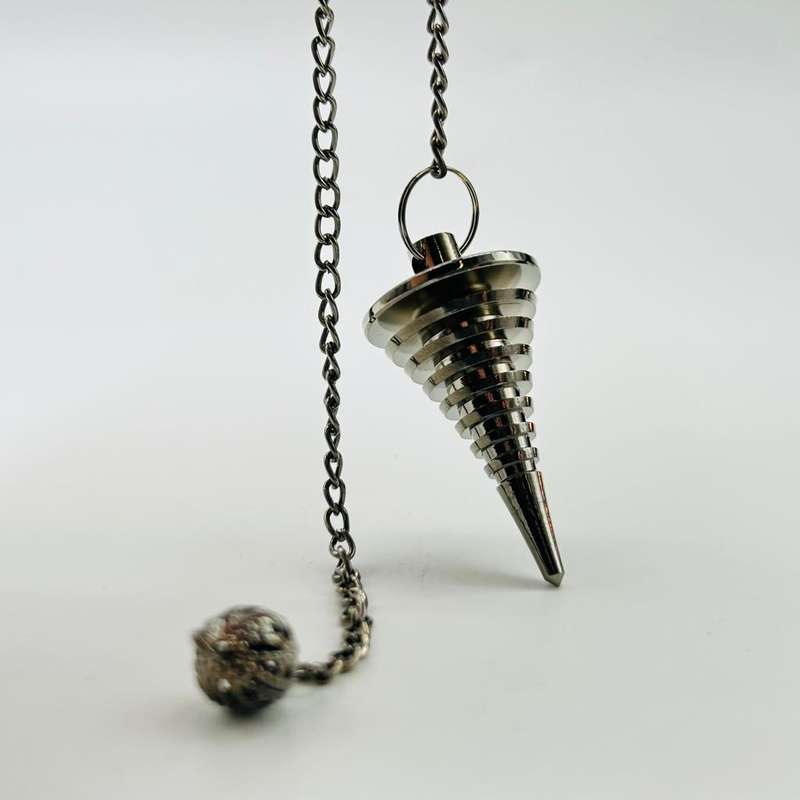 Gun Metal Grooved Pyramid Pendulum Kit