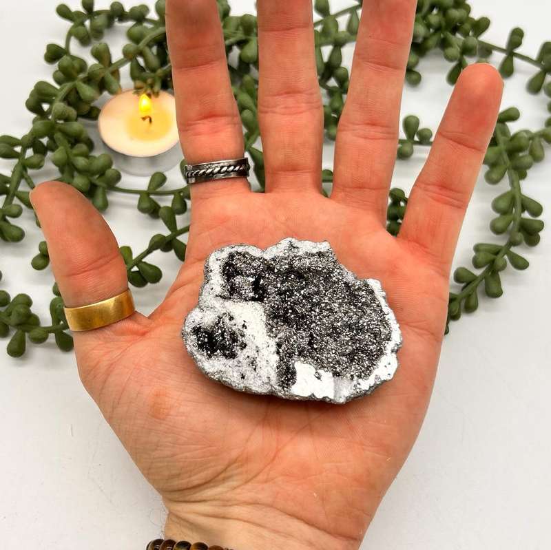 Silver Agate Geode