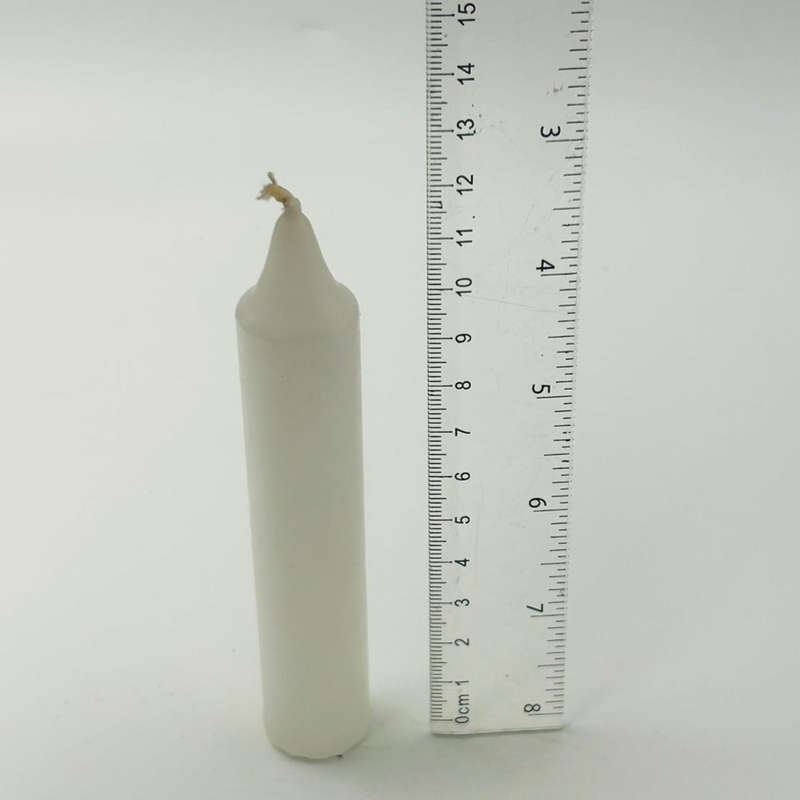 White Solid Coloured Ritual Candles