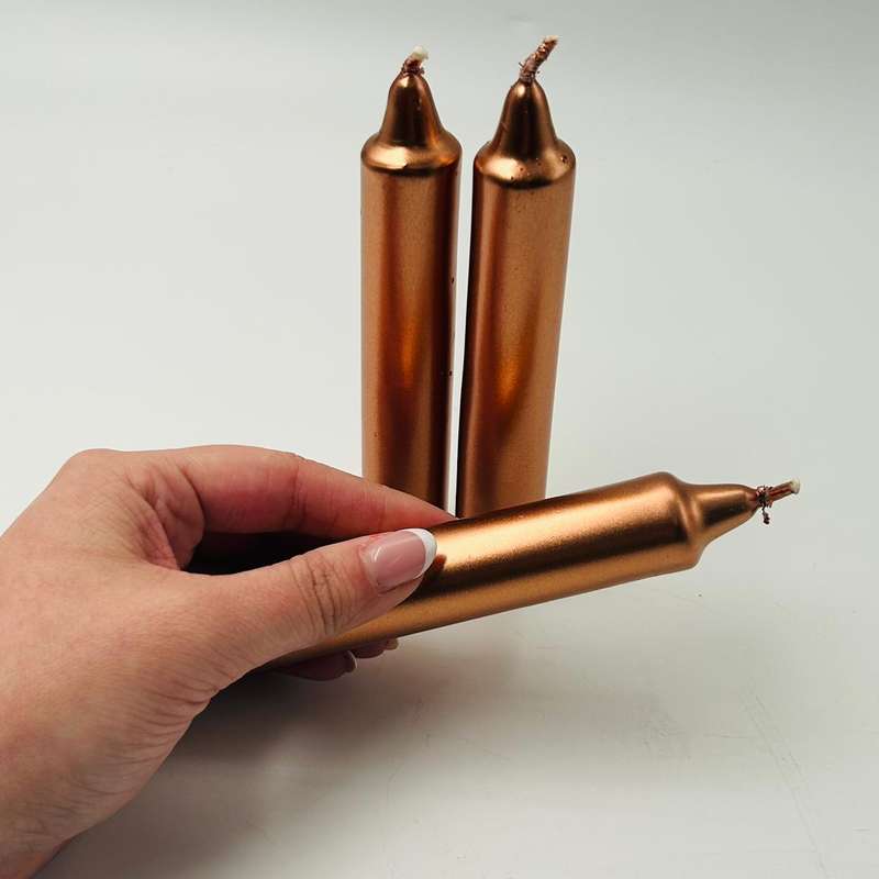 Rose Gold Solid Coloured Ritual Candles