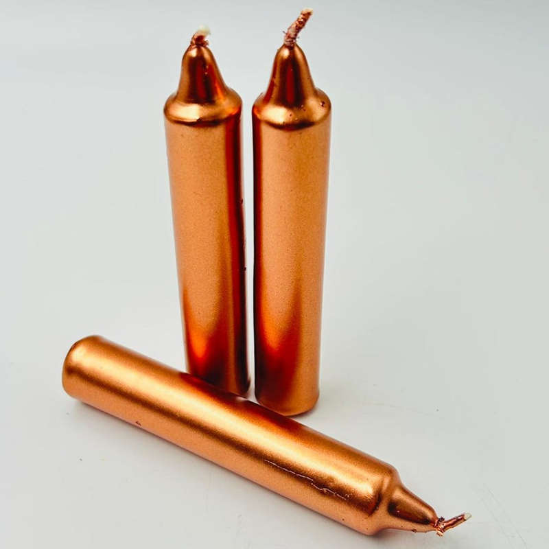 Rose Gold Solid Coloured Ritual Candles