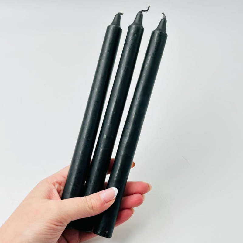 Black Shrine Solid Candle