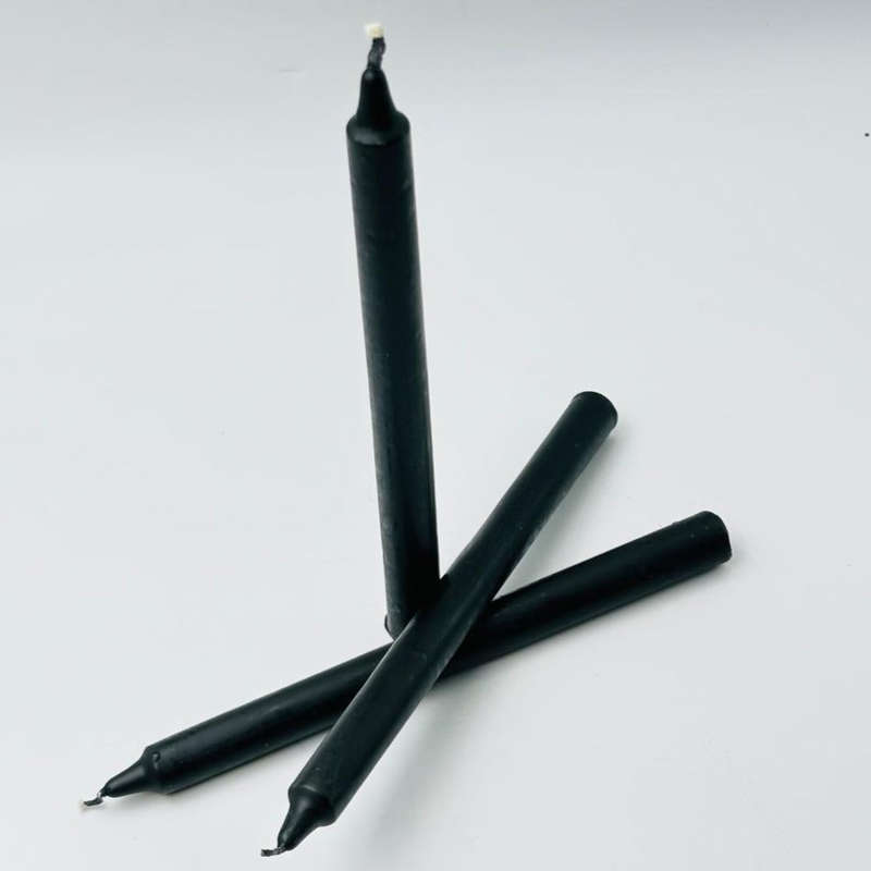 Black Shrine Solid Candle