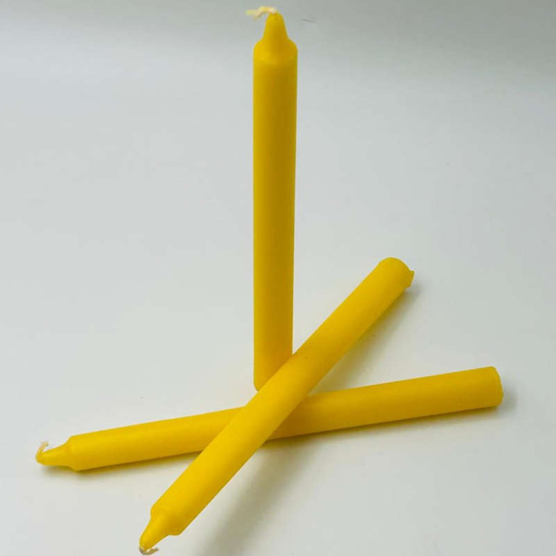 Yellow Shrine Solid Candle