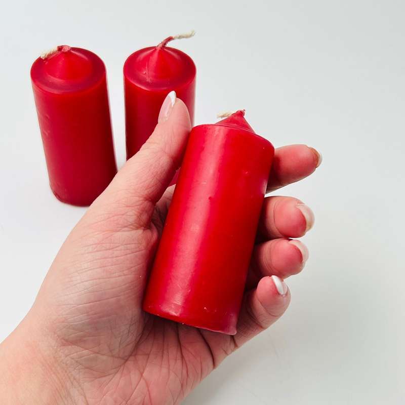 Red Small Altar Solid Colour Candles