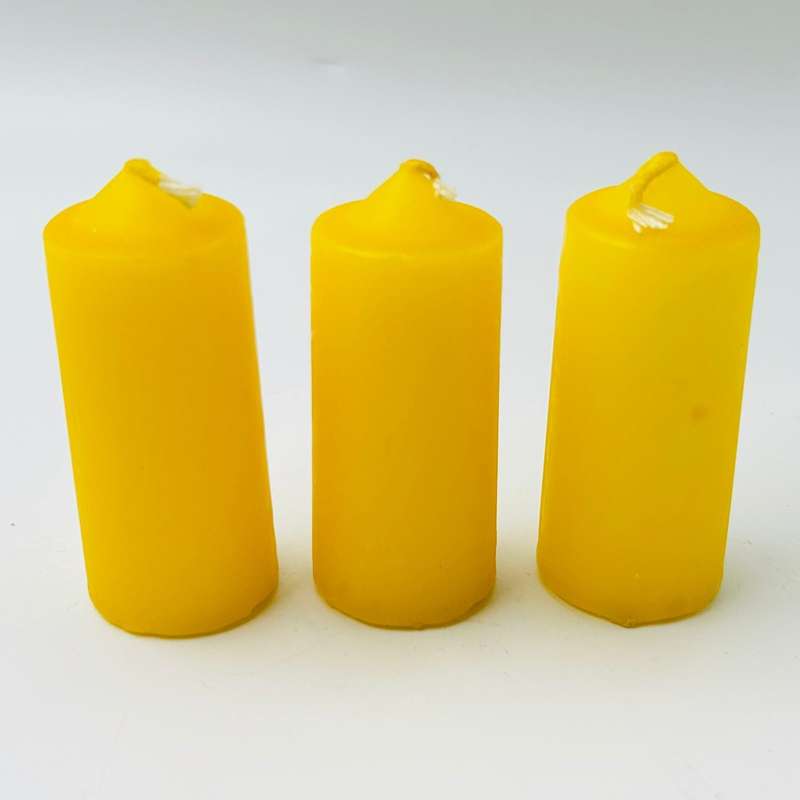 Yellow Small Altar Solid Colour Candles