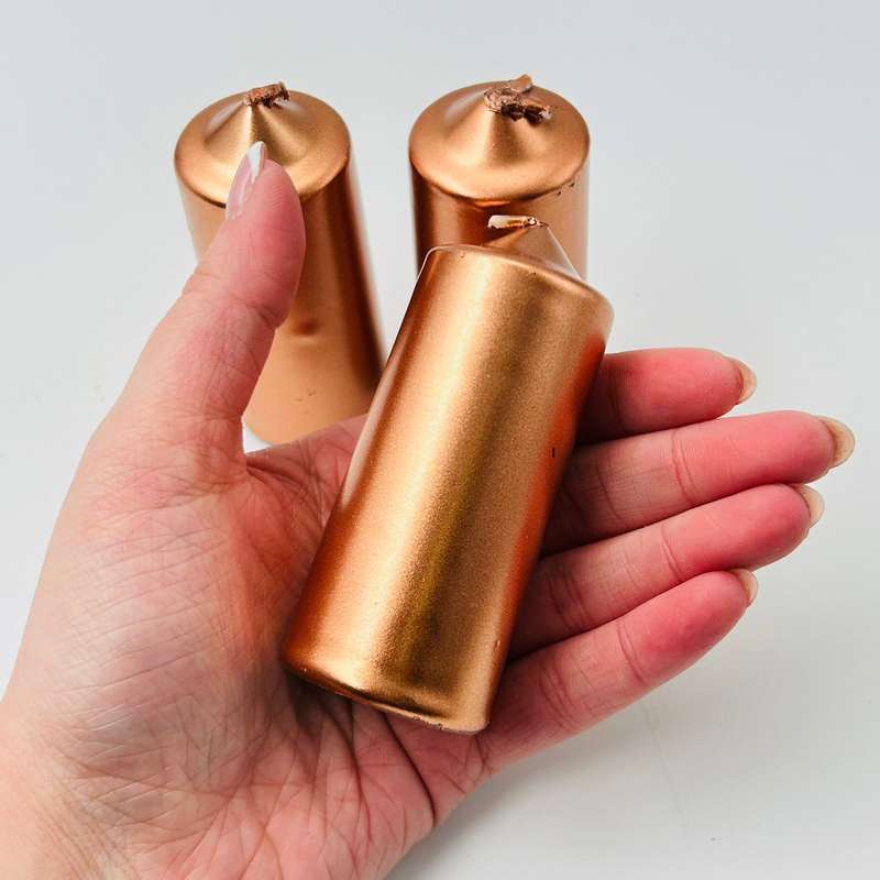 Rose Gold Small Altar Candles