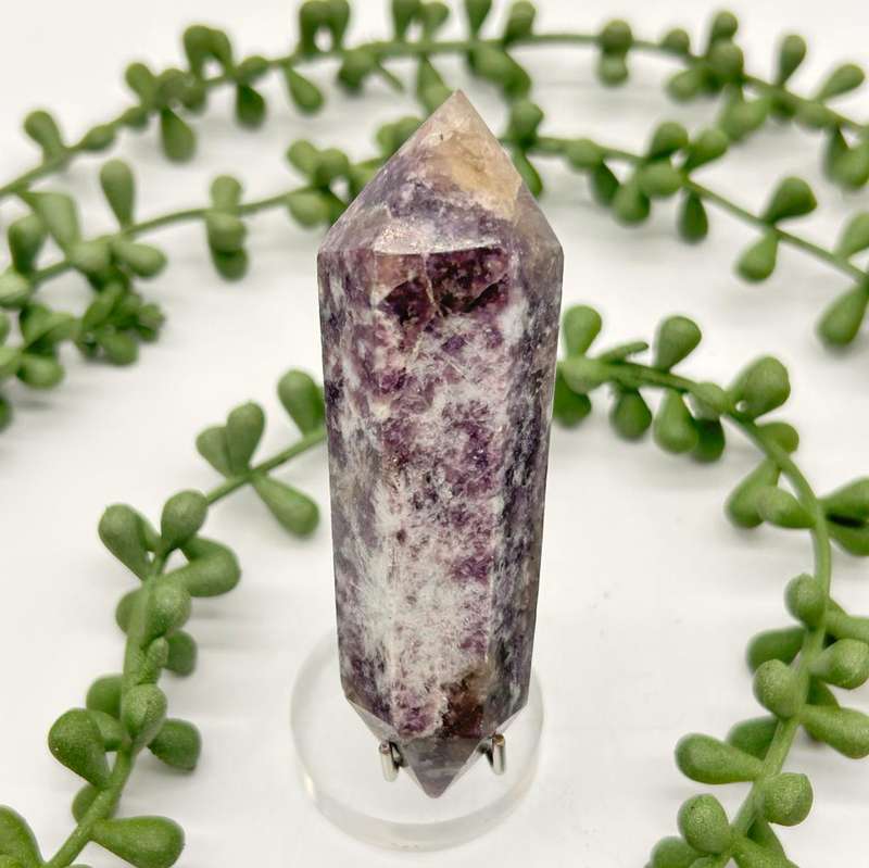 Mini Double Terminated Lepidolite Wand