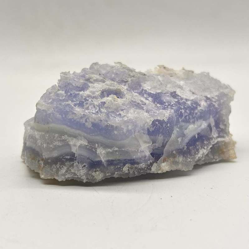Natural Etched Blue Chalcedony (Blue Lace Agate) from Malawi