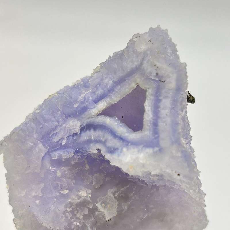 Natural Etched Blue Chalcedony (Blue Lace Agate) from Malawi
