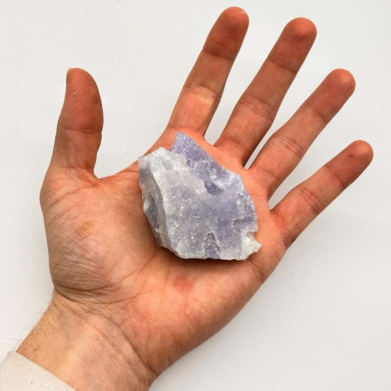 Natural Etched Blue Chalcedony (Blue Lace Agate) from Malawi