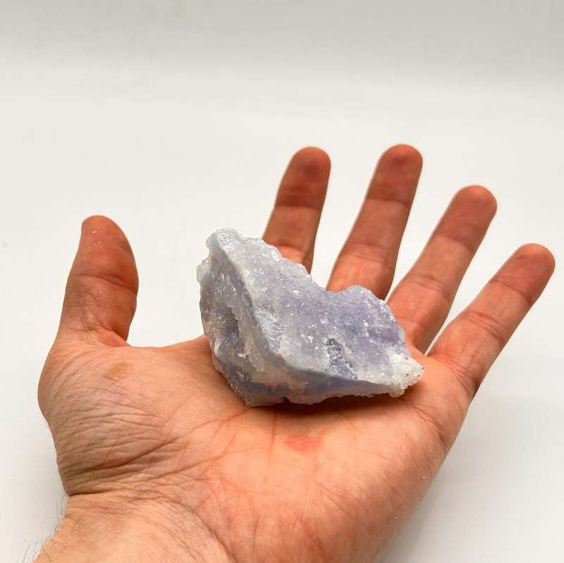 Natural Etched Blue Chalcedony (Blue Lace Agate) from Malawi