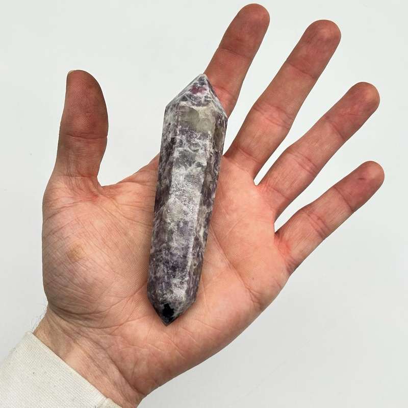 Double Terminated Lepidolite Wand for Better Business