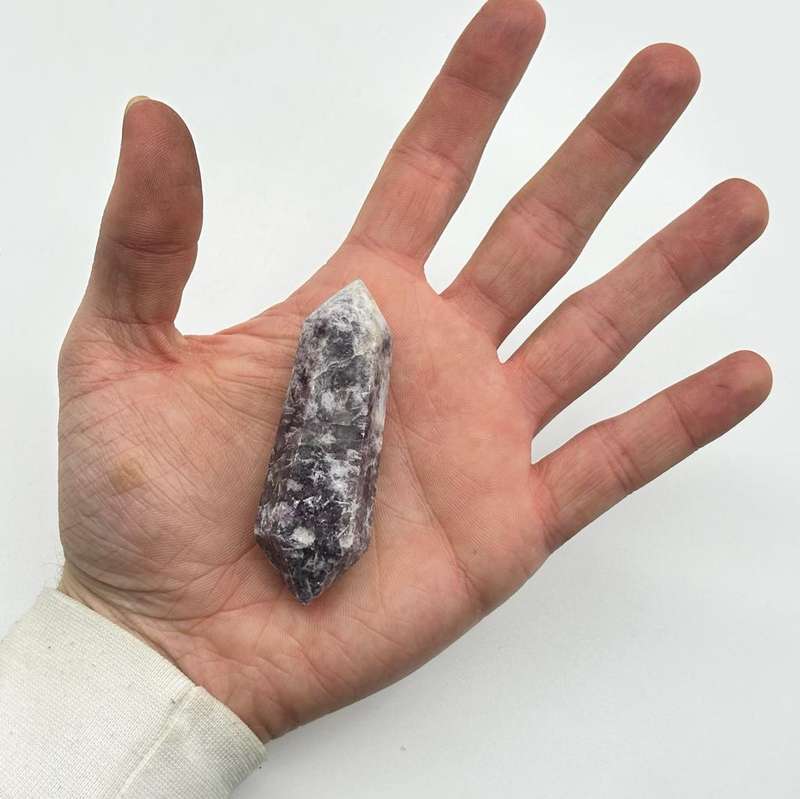 Mini Double Terminated Lepidolite Wand