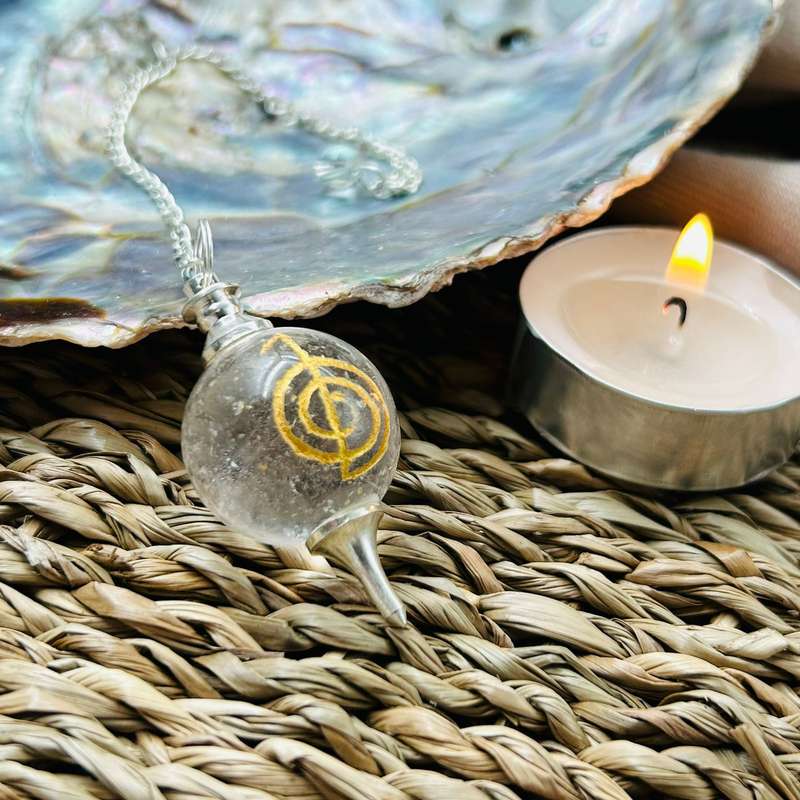 Clear Quartz Reiki Pendulum