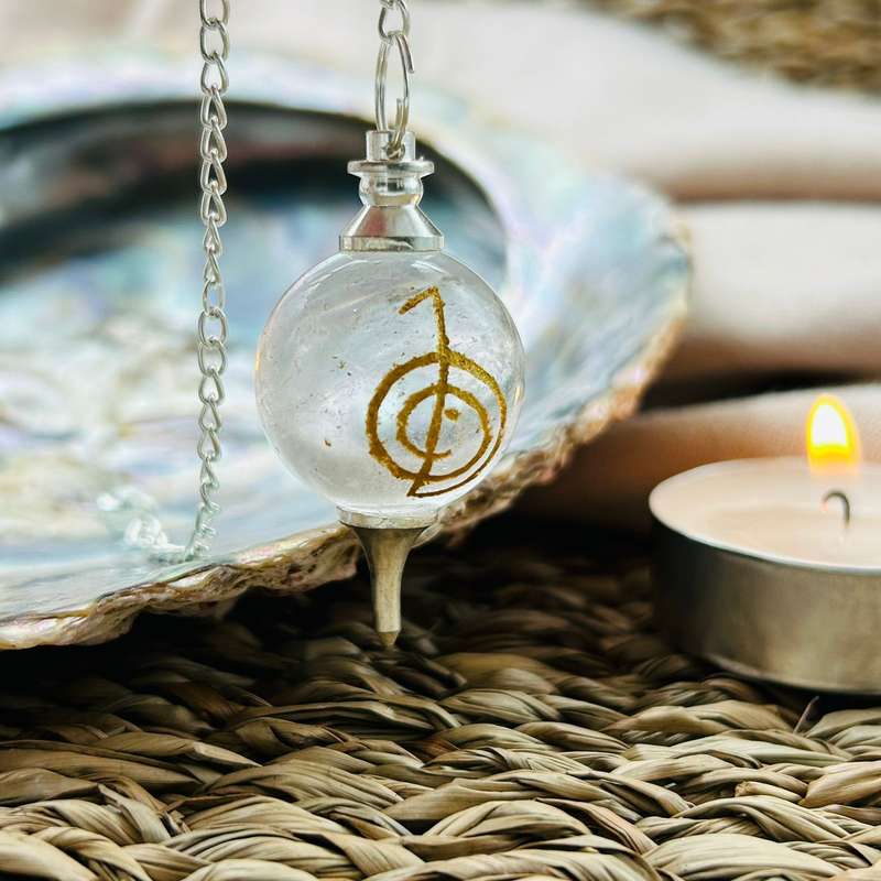 Clear Quartz Reiki Pendulum
