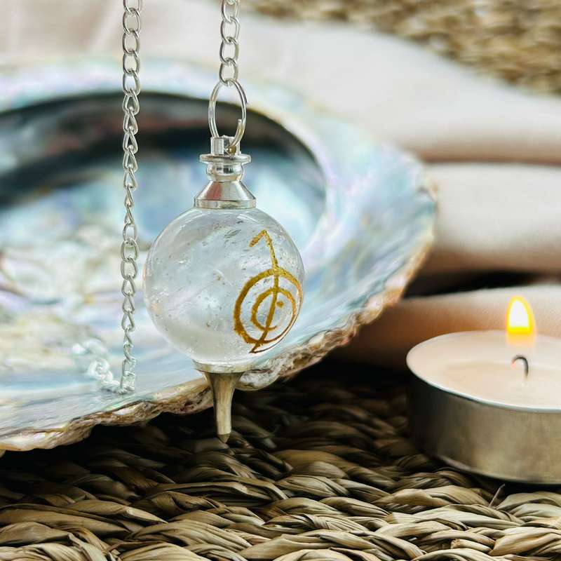 Clear Quartz Reiki Pendulum