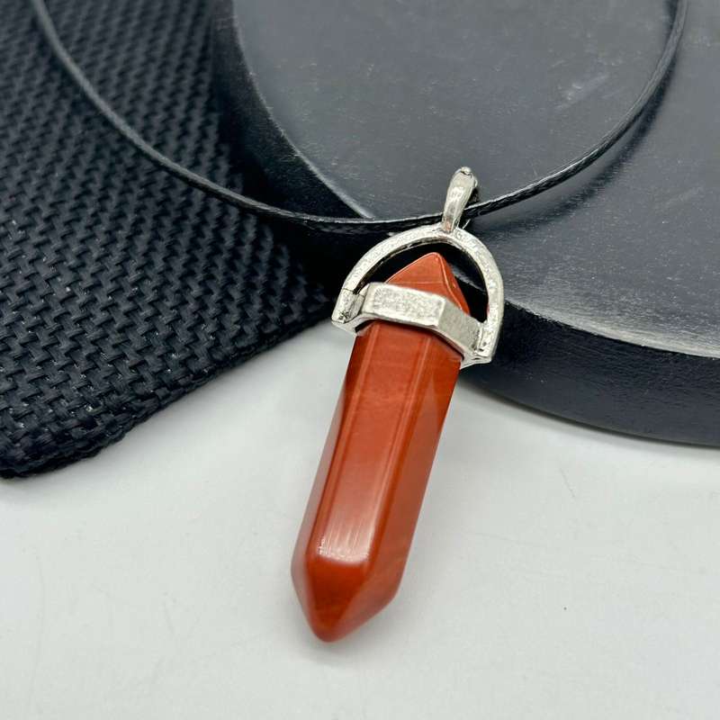 Red Jasper Double Terminated Pendant