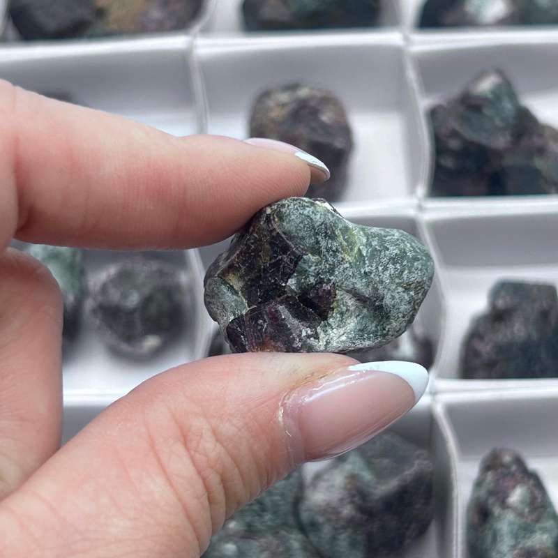 Natural Red Pyrope Garnet Crystals From Zimbabwe