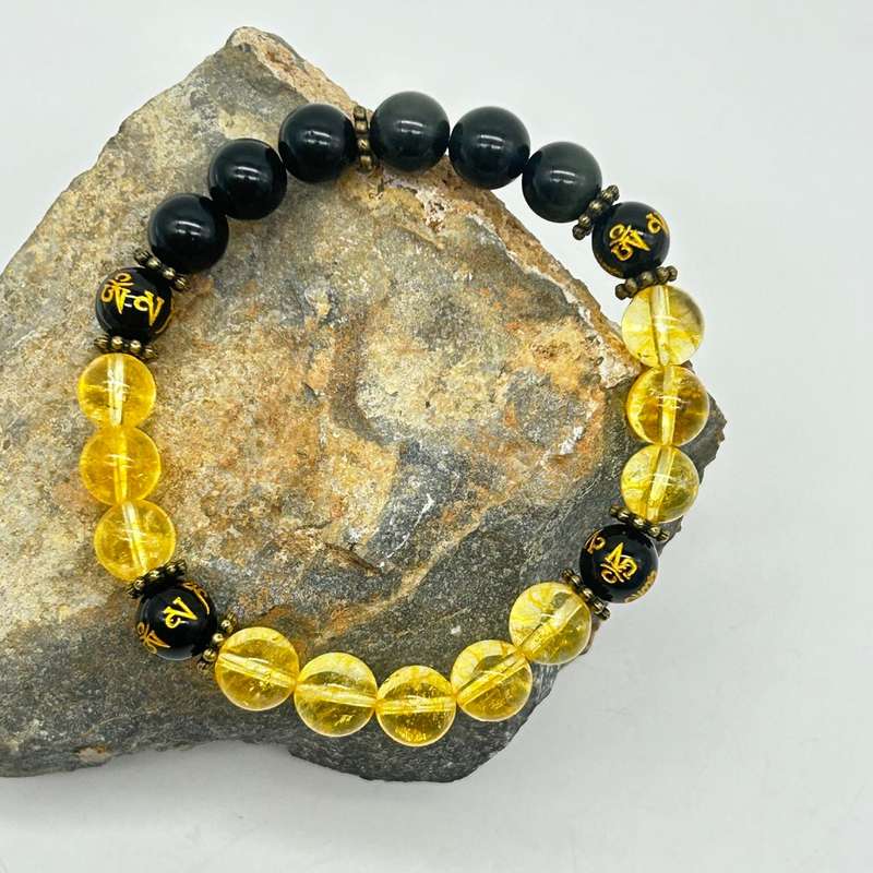 Men gemstone bracelet - Luck & Wealth 2025